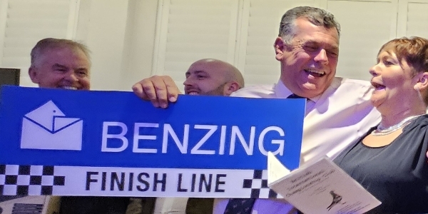 Benzing Finish Line Plate